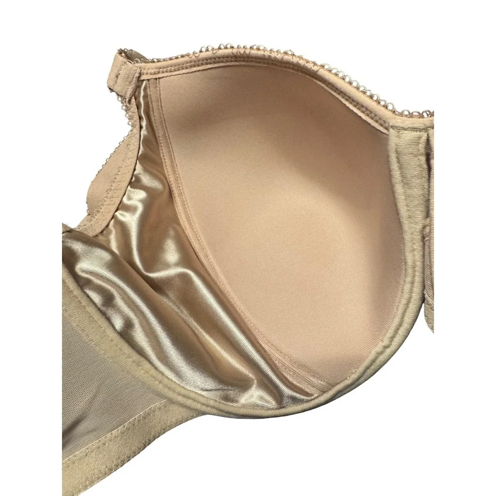 Wacoal Halo Lace Full Figure Bra Nude Tan 65547‎ Womens